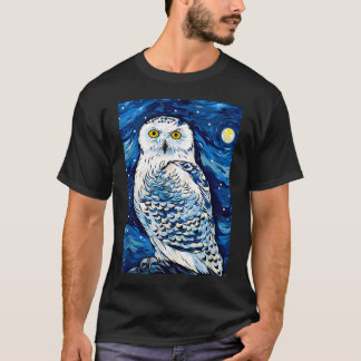 Sneeuwuil Sterrennacht T-shirt