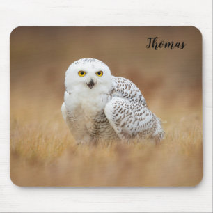 Sneeuwuil thema Muismat Mousepad