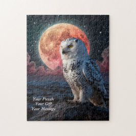 Sneeuwuil van wijsheid legpuzzel