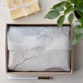 Sneeuwuil Waterverf Decoupage Tissuepapier (Geschenk)