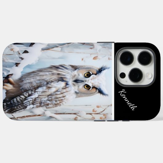 Sneeuwuil winterbaars Case-Mate iPhone case (Achterkant (horizontaal))