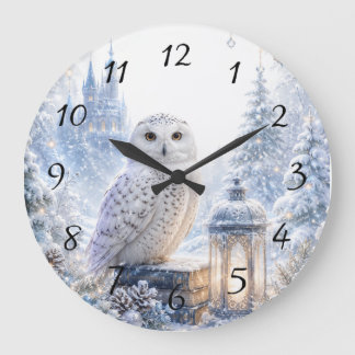Sneeuwuil Wintermagie Grote Klok
