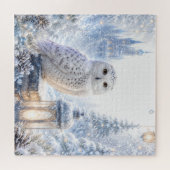 Sneeuwuil Wintermagie Legpuzzel (Horizontaal)