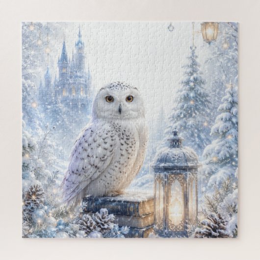 Sneeuwuil Wintermagie Legpuzzel (Verticaal)