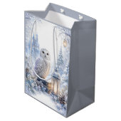 Sneeuwuil Wintermagie Medium Cadeauzakje (Achterkant Gekanteld)