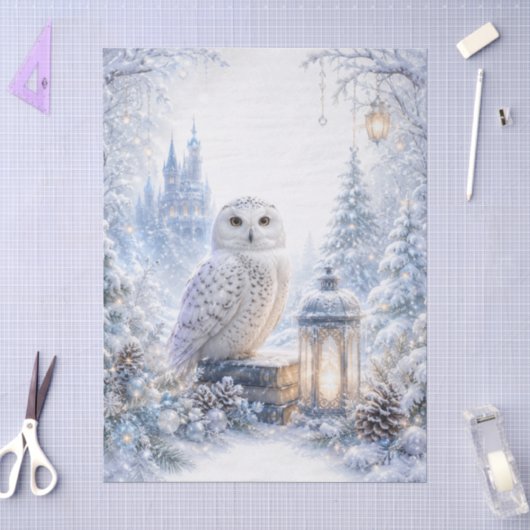 Sneeuwuil Wintermagie Tissuepapier (Craft)