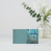 sneeuwuilheks visitekaartje (Staand voorkant)