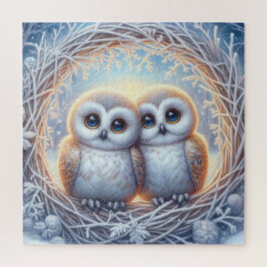 Sneeuwuilpuzzel Legpuzzel (Verticaal)