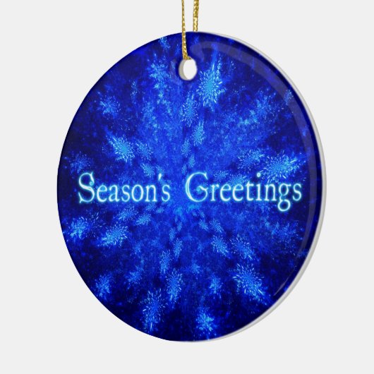 Sneeuwuitbarsting Keramisch Ornament (Links)