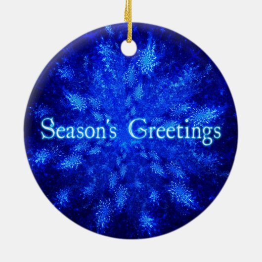 Sneeuwuitbarsting Keramisch Ornament (Achterkant)