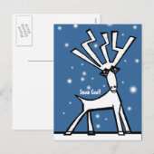 Sneeuwvakantie Feestdagenkaart (Voorkant / Achterkant)