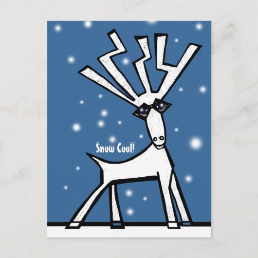 Sneeuwvakantie Feestdagenkaart (Voorkant)