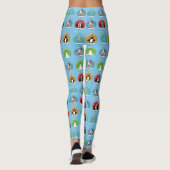 Sneeuwvakantie Wereldbollen Leggings (Achterkant)