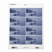 Sneeuwval aan zee etiket (Full Sheet)