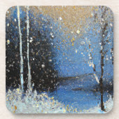 Sneeuwval Bier Onderzetter (Voorkant)