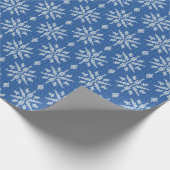 Sneeuwval Breiwerk  Cadeaupapier (Hoek)