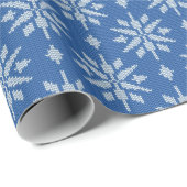 Sneeuwval Breiwerk Cadeaupapier (Rol Hoek)