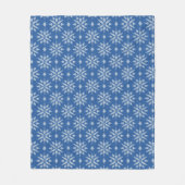 Sneeuwval Breiwerk Fleece Deken (Voorkant)