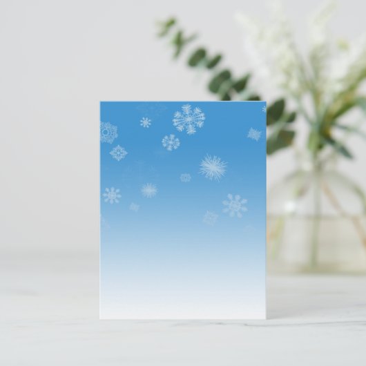 Sneeuwval Briefkaart (Staand voorkant)