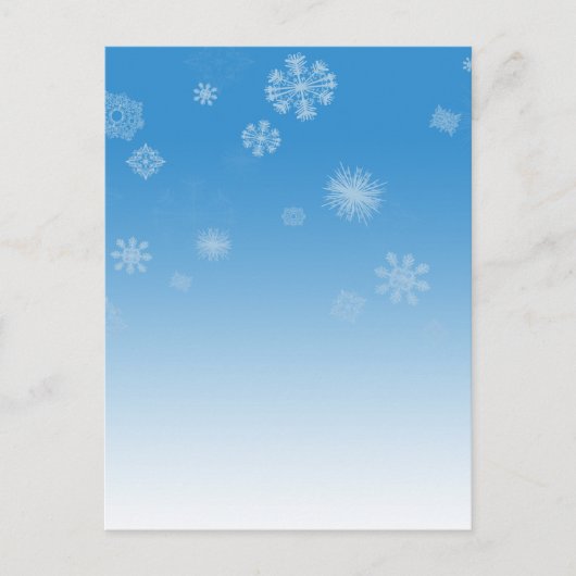 Sneeuwval Briefkaart (Voorkant)
