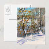 Sneeuwval Briefkaart (Voorkant / Achterkant)