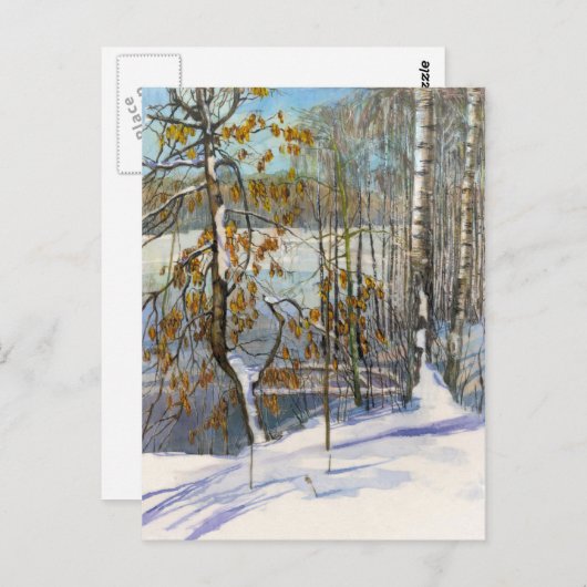 Sneeuwval Briefkaart (Voorkant / Achterkant)