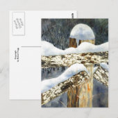"Sneeuwval" Briefkaart voor landwegen (Voorkant / Achterkant)
