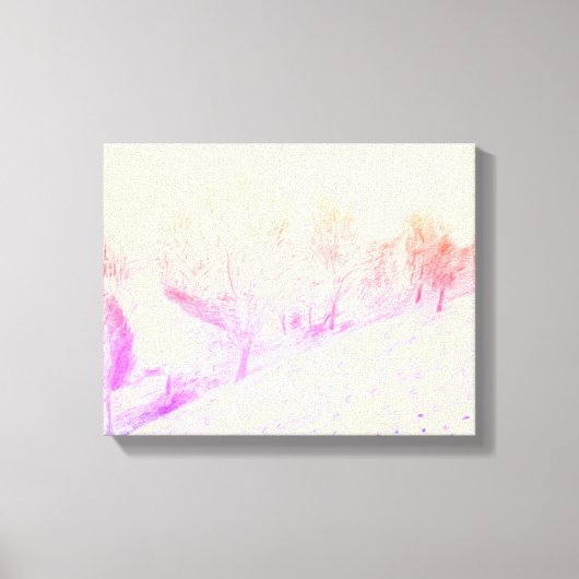 Sneeuwval Canvas Print (Voorkant)