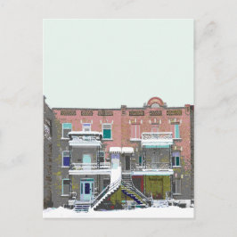 Sneeuwval :: Chute de Neige Briefkaart