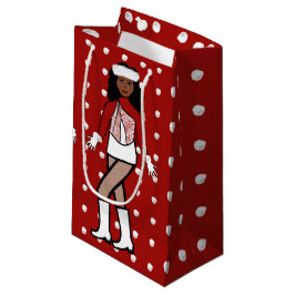 Sneeuwval danser rood klein cadeauzakje