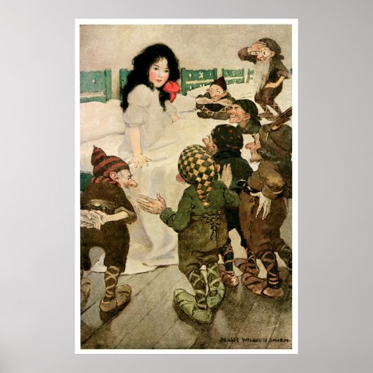 "Sneeuwval en de zeven kleine Mannen" Poster (Voorkant)