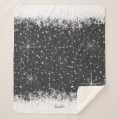 Sneeuwval en sneeuwgrenzen Kerstmis ID591 Sherpa Deken (Voorkant)