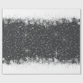 Sneeuwval en sneeuwgrenzen Kerstmis ID728 Cadeaupapier (Vlak)