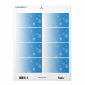 Sneeuwval Etiket (Full Sheet)