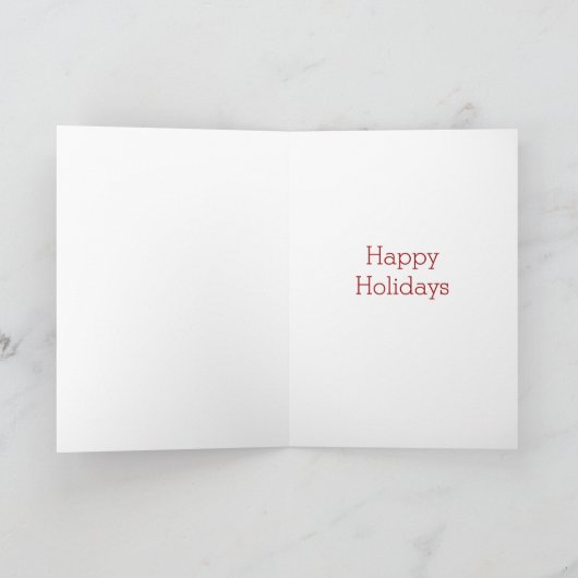 Sneeuwval Feestdagen Kaart (Binnen)