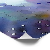 Sneeuwval in de betoverde berk perfect poster (Hoek)