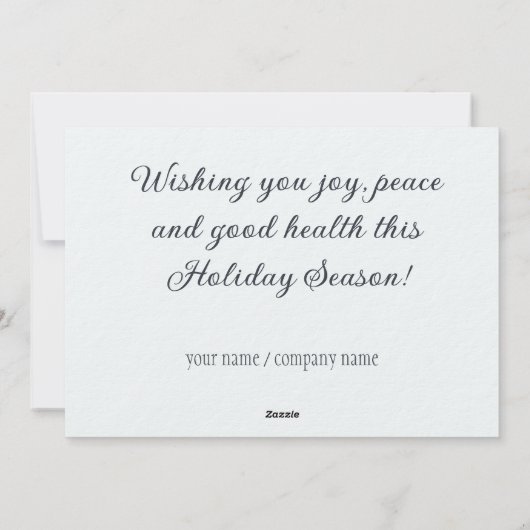 Sneeuwval in het winterbos feestdagenkaart (Achterkant)