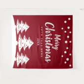 Sneeuwval Kerstvakantie feest foto achtergrond Wandkleed (Voorkant (horizontaal))