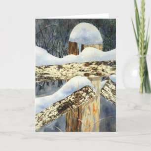 "Sneeuwval" Land Road Wenskaart Kaart