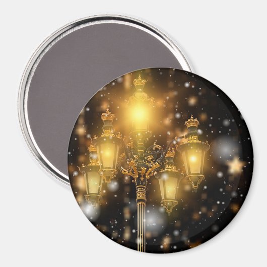 Sneeuwval op de lamp magneet (Voorkant / Achterkant)