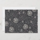 Sneeuwval Script 2 Foto Momentopname Feestdagenkaart (Achterkant)