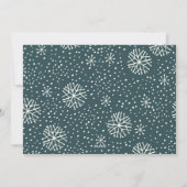 Sneeuwval Script 2 Foto Momentopname Feestdagenkaart (Achterkant)