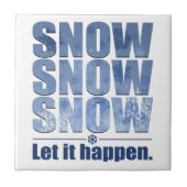 Sneeuwval Tegeltje (Voorkant)