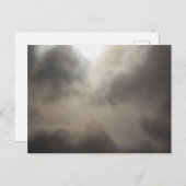 Sneeuwval tijdens een gedeeltelijk troebele dag briefkaart (Voorkant / Achterkant)