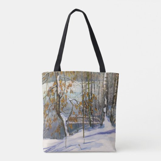 Sneeuwval Tote Bag (Achterkant)