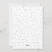 Sneeuwval Typografie Kerstzegeningen Foto Feestdagenkaart (Achterkant)