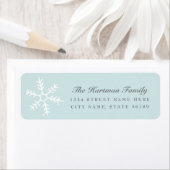 sneeuwval | Vakantie retouradreslabels | Blauw Etiket (Insitu)