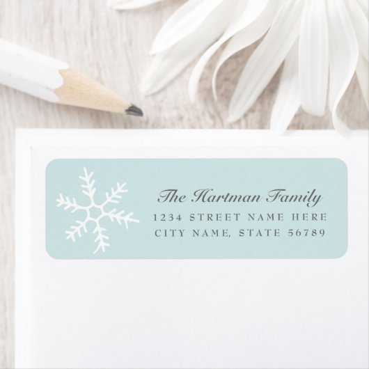 sneeuwval | Vakantie retouradreslabels | Blauw Etiket (Insitu)