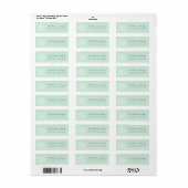 sneeuwval | Vakantie retouradreslabels Etiket (Full Sheet)