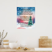 Sneeuwval van Zegeningen Poster (Keuken)